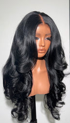 Jet black Amira 200% Density Ready To Ship