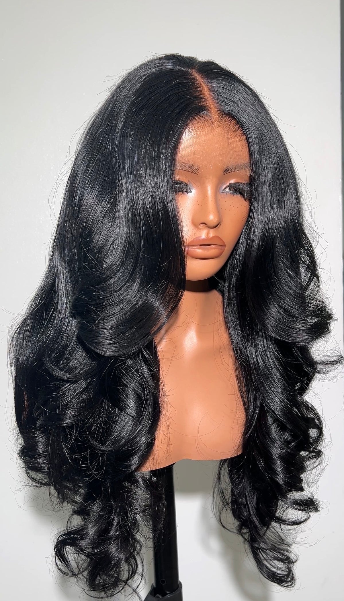 Jet black Amira 200% Density Ready To Ship