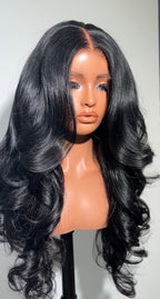 Jet black Amira 200% Density Ready To Ship